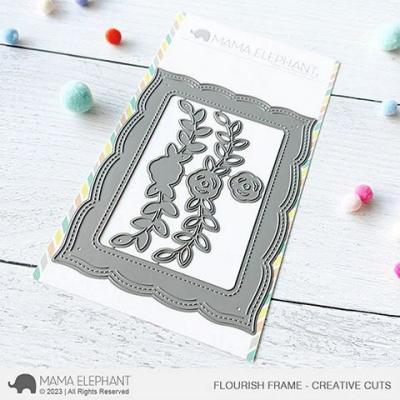 Mama Elephant Creative Cuts - Flourish Frame